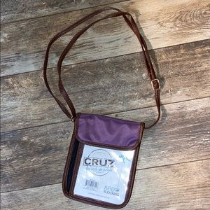 NWT purple travel crossbody